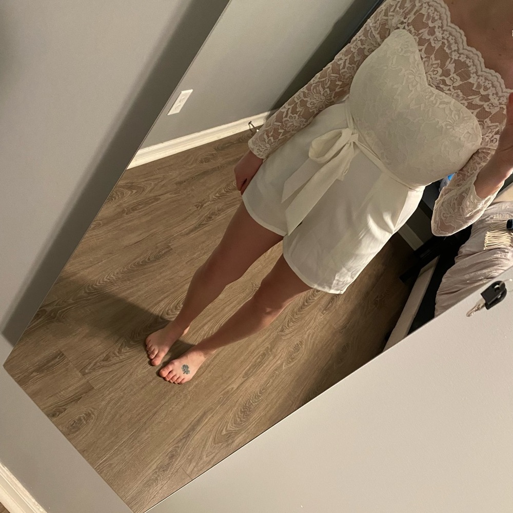 NWOT lace romper